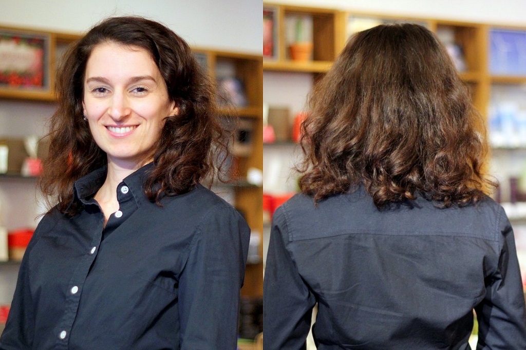 Salon INSOLITE BEAUTE package - Picture 1 - Curly frizzy hair before the haircut and hair treatment